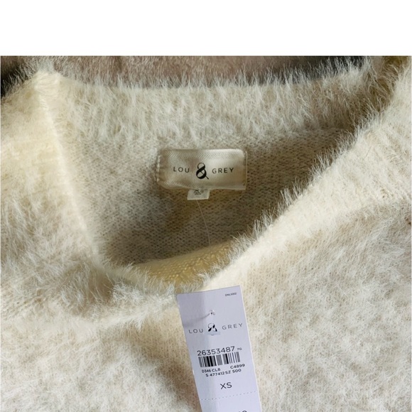 NWT LOU & GREY BY LOFT FUZZY SWEATER DRESS, XS - Picture 5 of 6